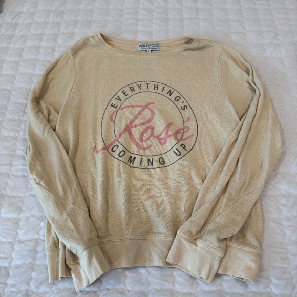 Wildfox Couture Baggy Beach Jumper Coming Up Rose Sweater - Picture 1 of 3